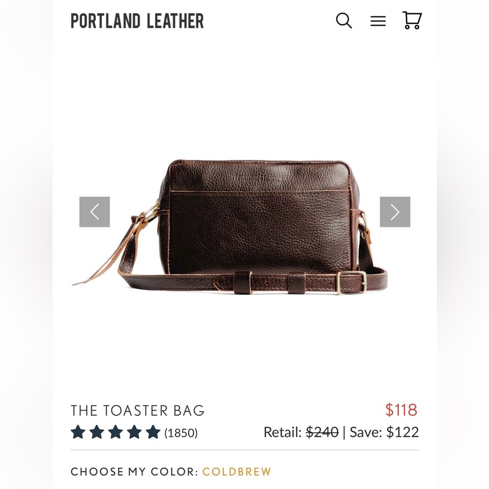 Portland Leather The Toaster Bag